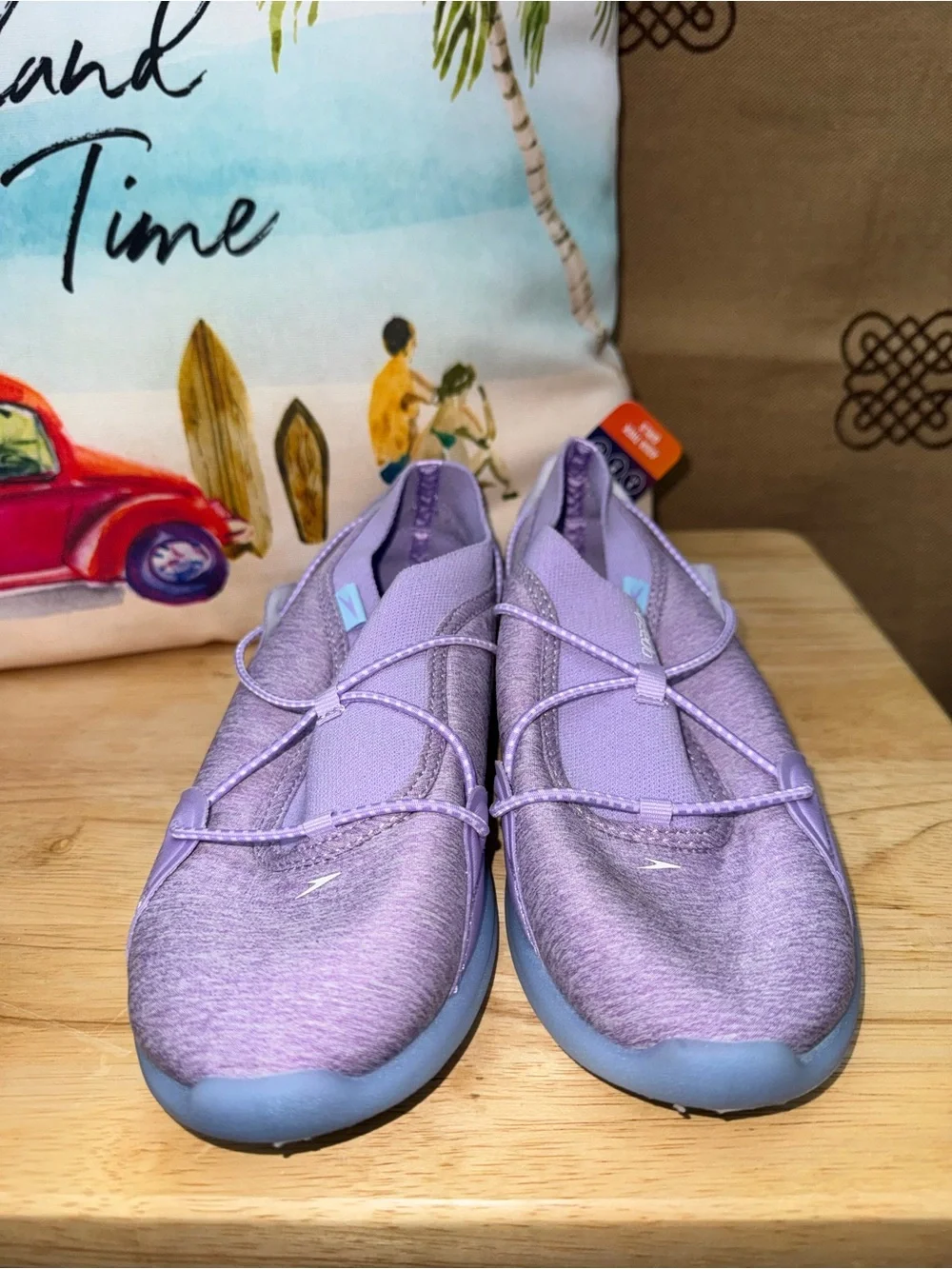 Speedo NWT! Junior Watertrek Water Shoes In Lilac Size L/Junior